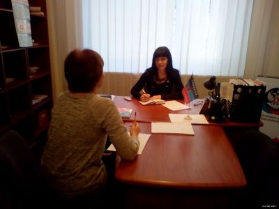 Руководитель Новоазовского районного отдела юстиции провела прием граждан