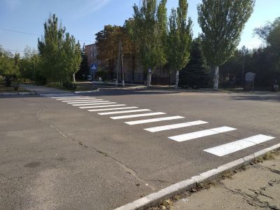 Обновлена дорожная разметка в г.Новоазовске.